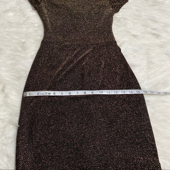 B.DARLIN Gold Glittery Dress - Picture 6 of 8